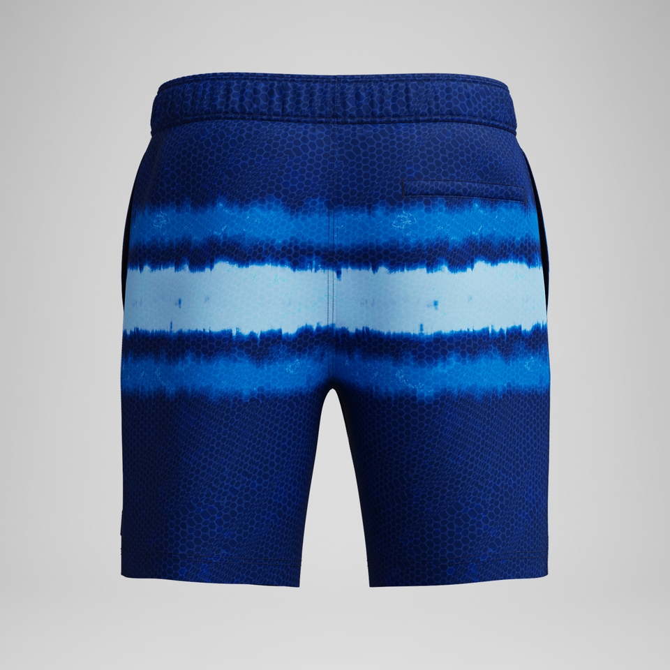 Men's Redondo Edge Printed 18" Swim Trunks Navy/Blue