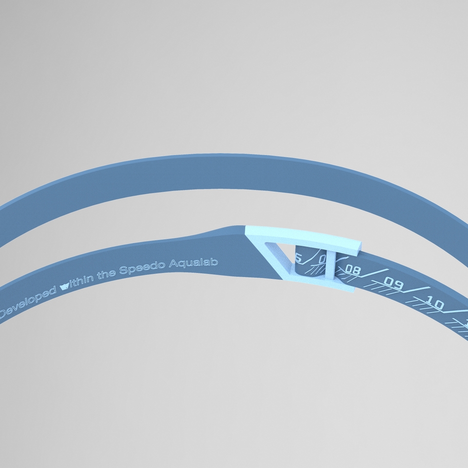 Erwachsene Fastskin Pure Focus verspiegelte Schwimmbrille Blau