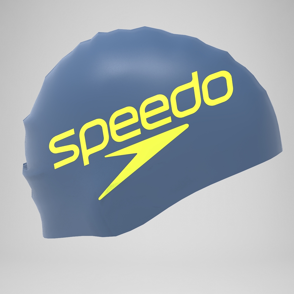 Adult Silicone Cap Blue/Yellow