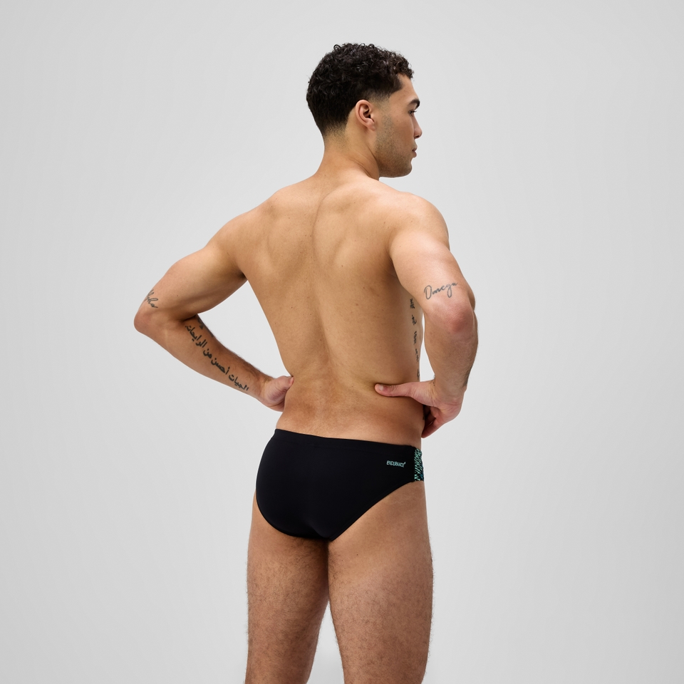 Herren Endurance+ MAX Tech Panel Badehose 7 cm Schwarz