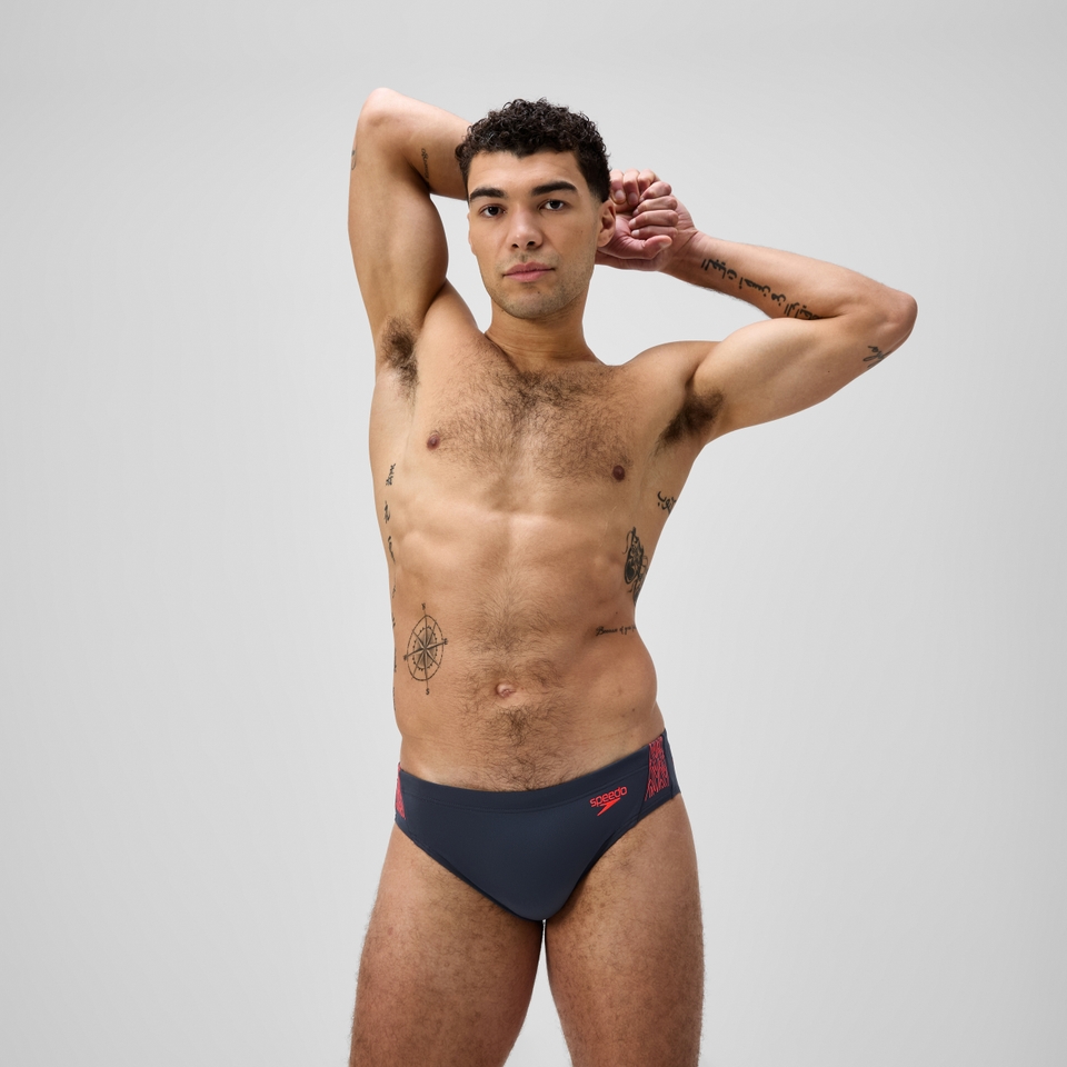 Men's Hyperboom Splice Brief Grey/Orange