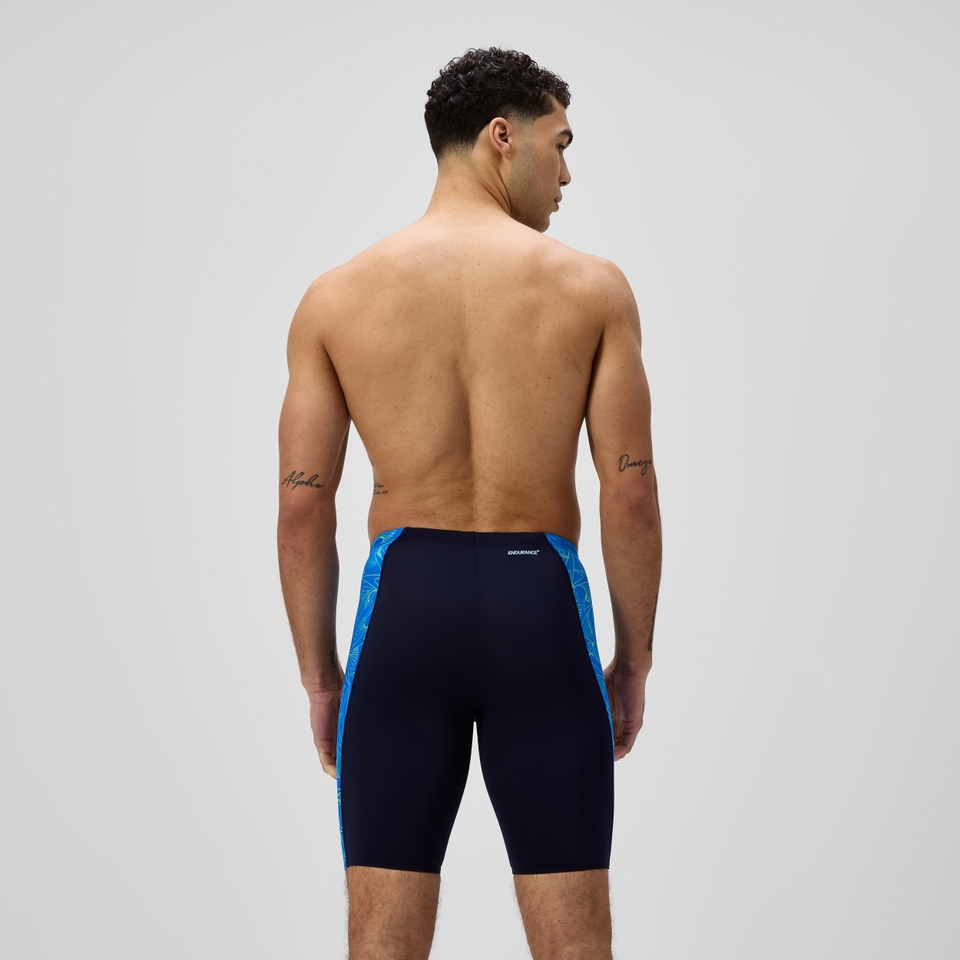Herren Hyperboom Panel Schwimmhose Marineblau/Blau
