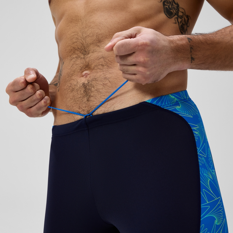 Herren Hyperboom Panel Schwimmhose Marineblau/Blau