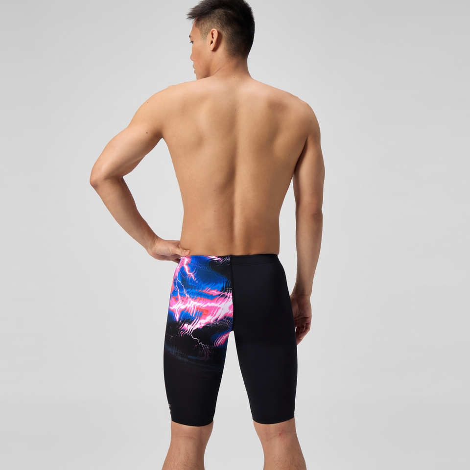 Herren Club Training Schwimmhose mit Print Schwarz