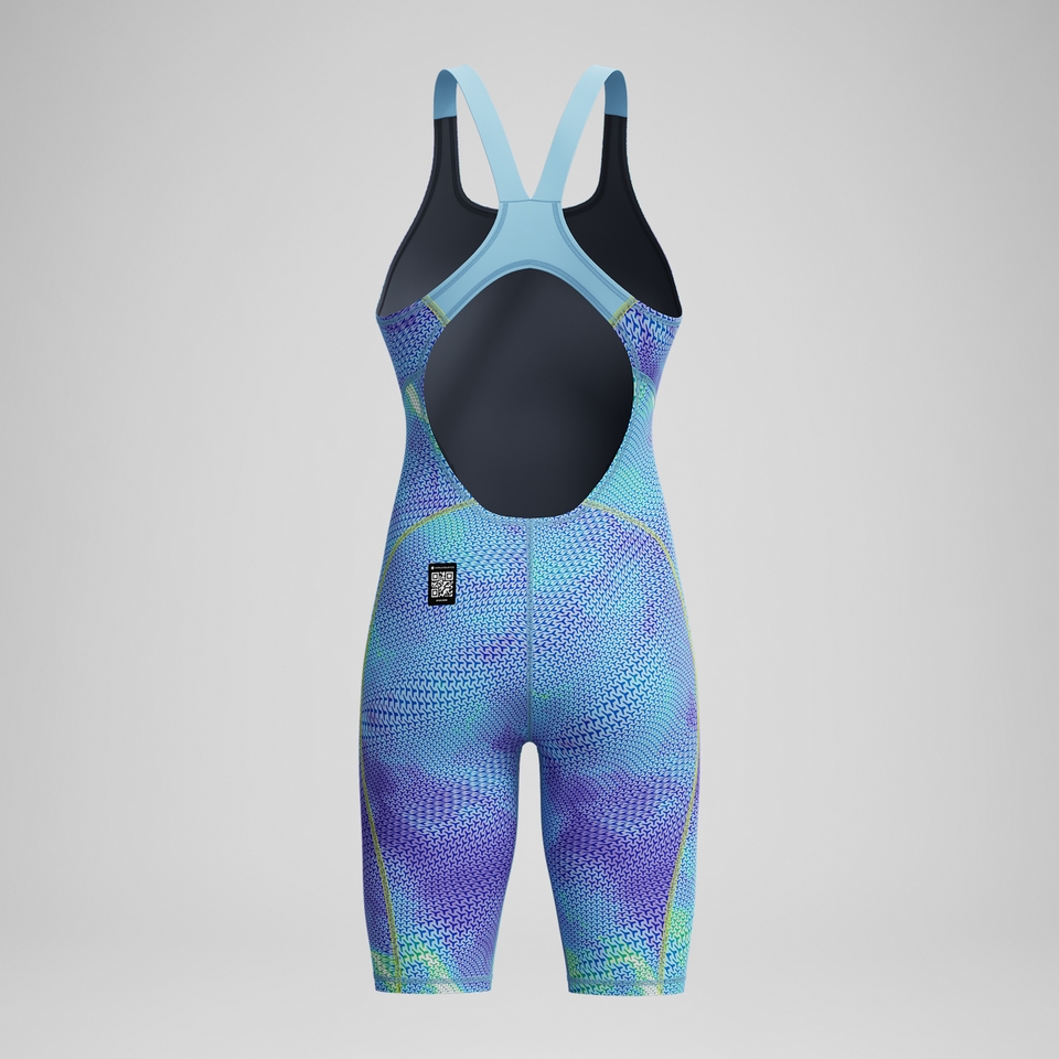 Women's Fastskin HyperSpark Openback Kneeskin Blue/Purple