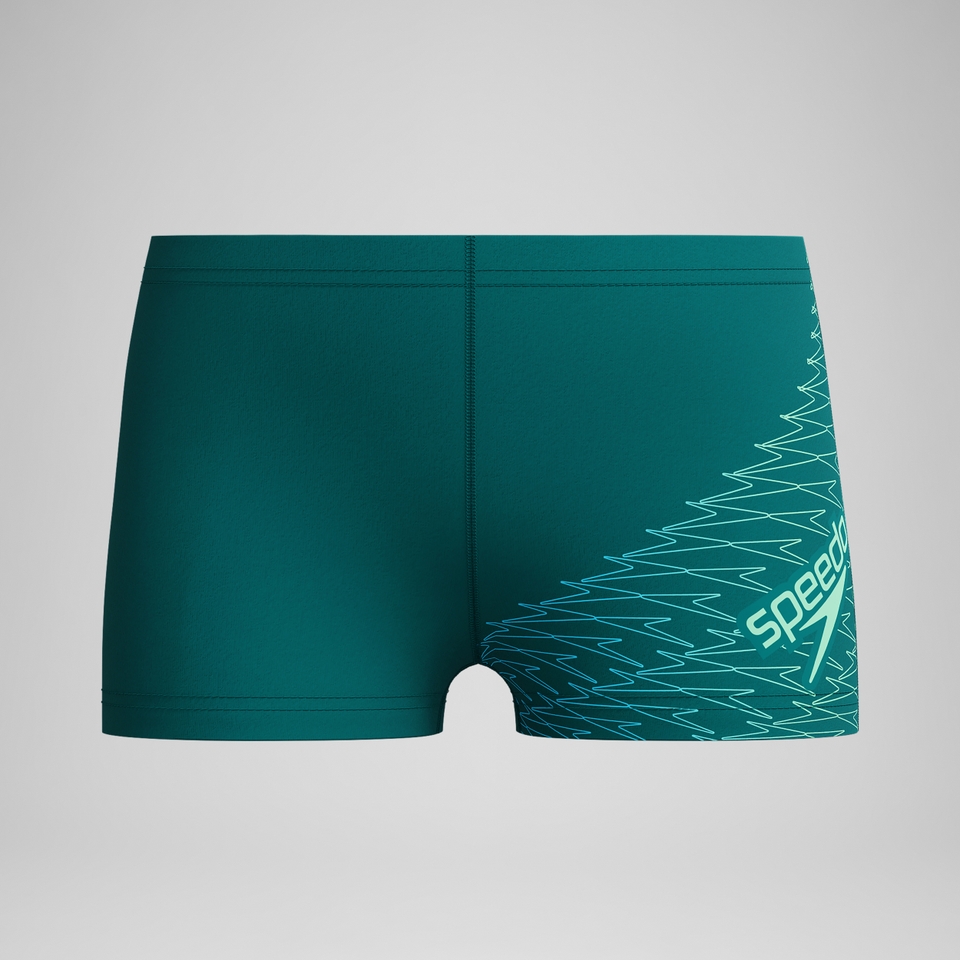 Boys Medley Logo Aquashort Green