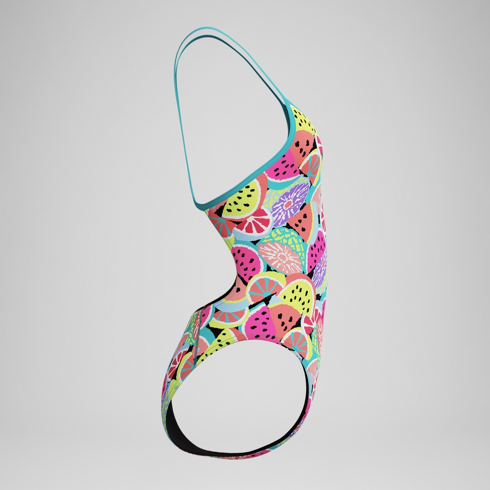 Women's Club Training Printed Turnback Swimsuit Green