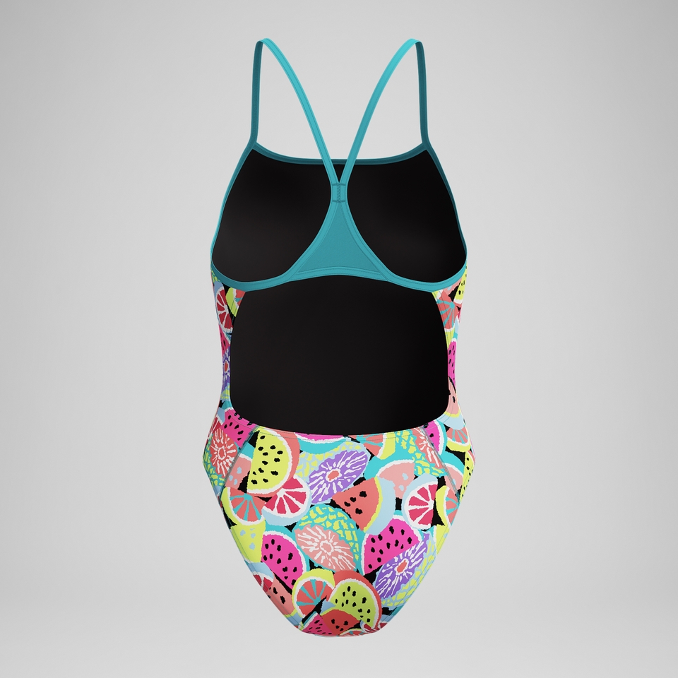 Women's Club Training Printed Turnback Swimsuit Green
