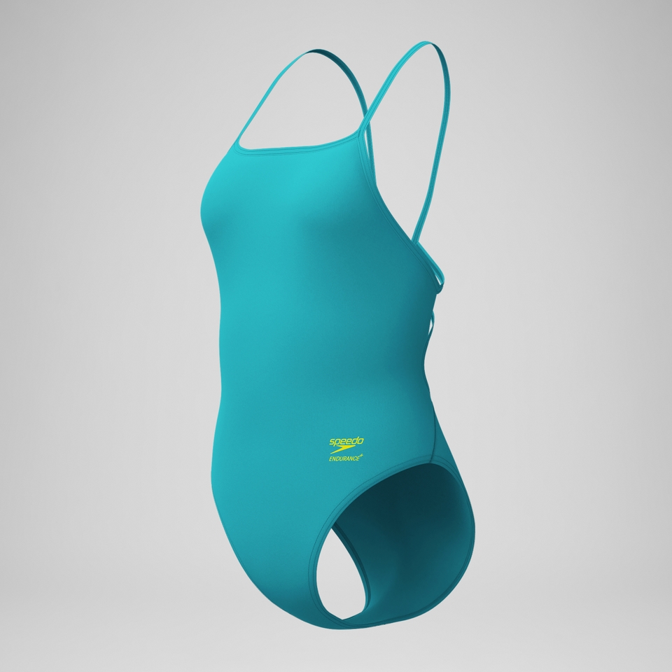 Women's Club Training Solid Web Back One Piece Green