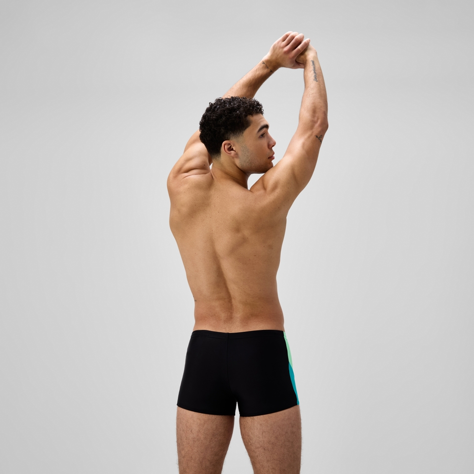 Boxer de bain Homme Dive noir/turquoise