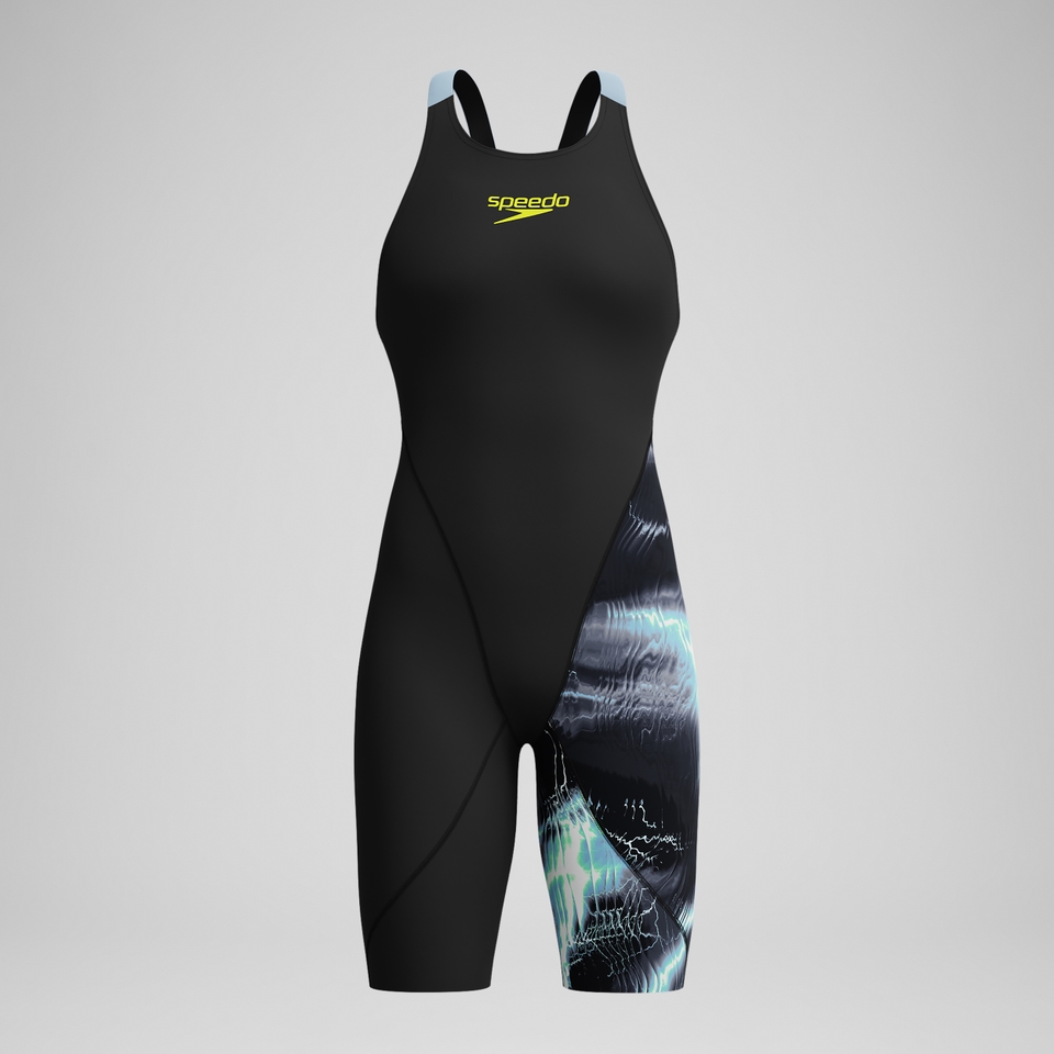 Girls Fastskin LZR Ignite Kneeskin Black/Grey