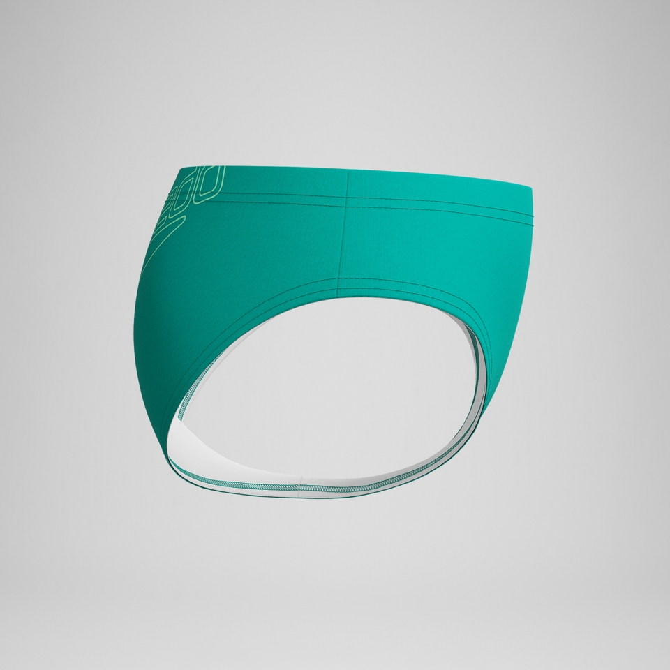Boys Logo Brief Turquoise