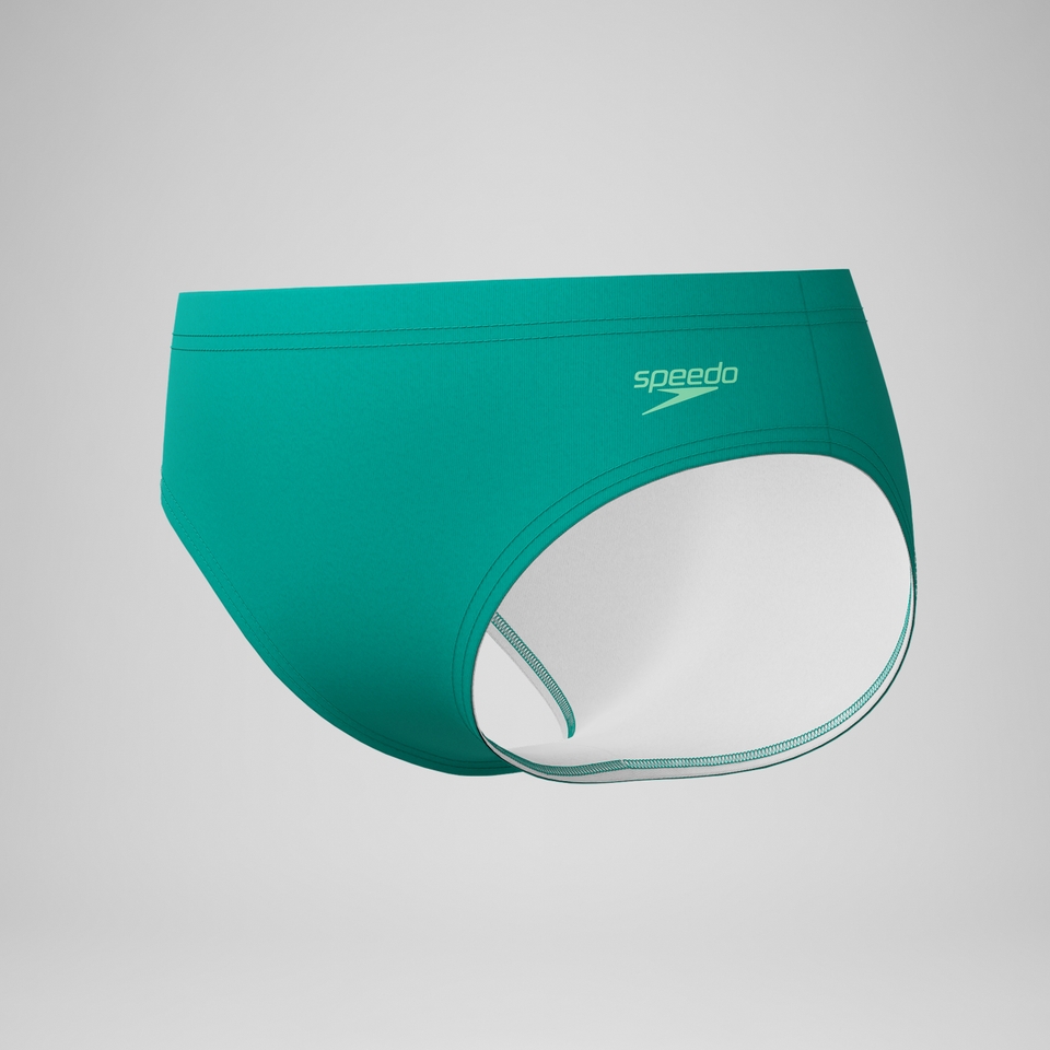 Boys Logo Brief Turquoise