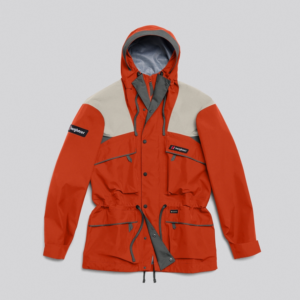 Unisex Trango Gore-Tex Waterproof Jacket - Grey/Red
