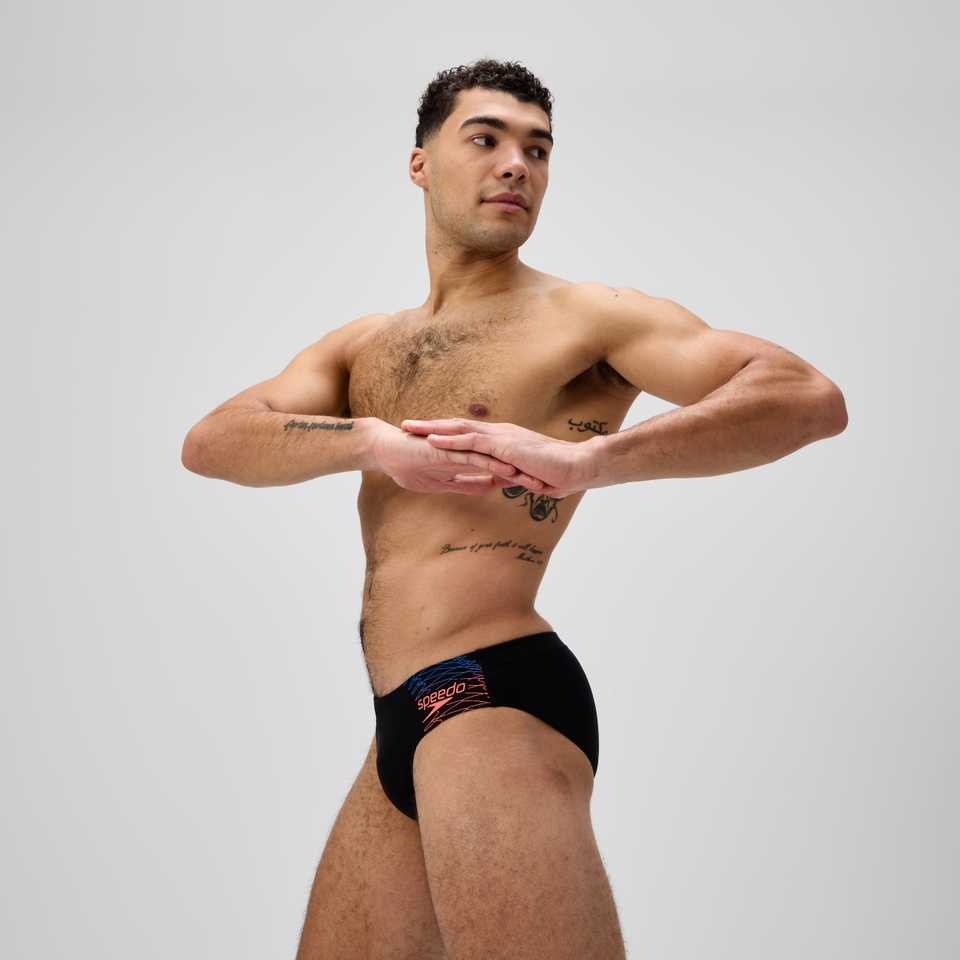 Slip de bain Homme Medley Logo 7 cm noir
