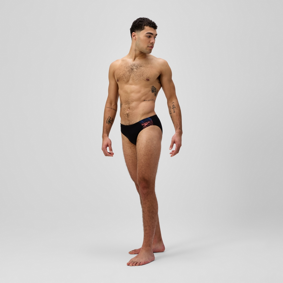 Slip de bain Homme Medley Logo 7 cm noir