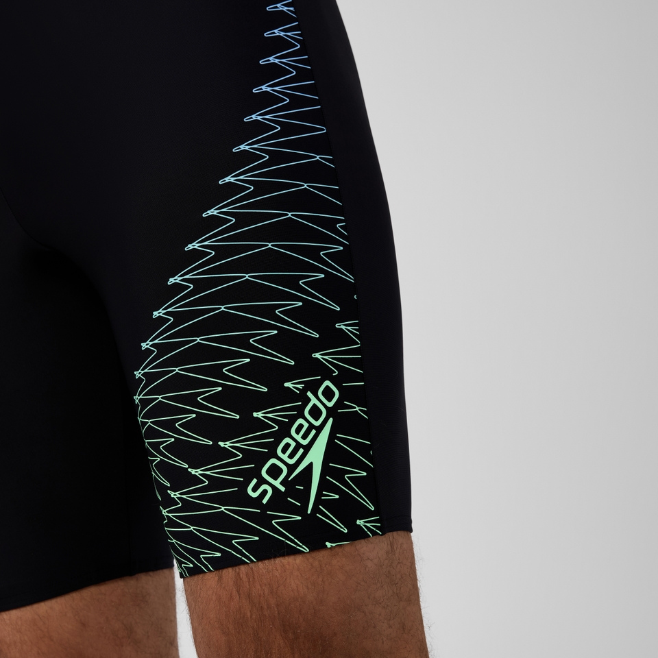 Men's Medley Logo Jammer Black/Green