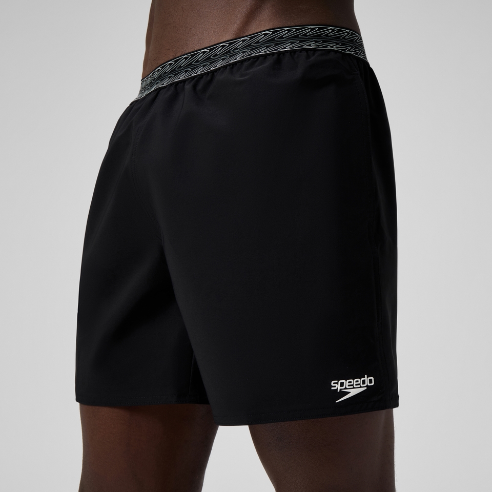 Men's Hyperboom Band 40cm Swim Shorts Black/Dark Grey
