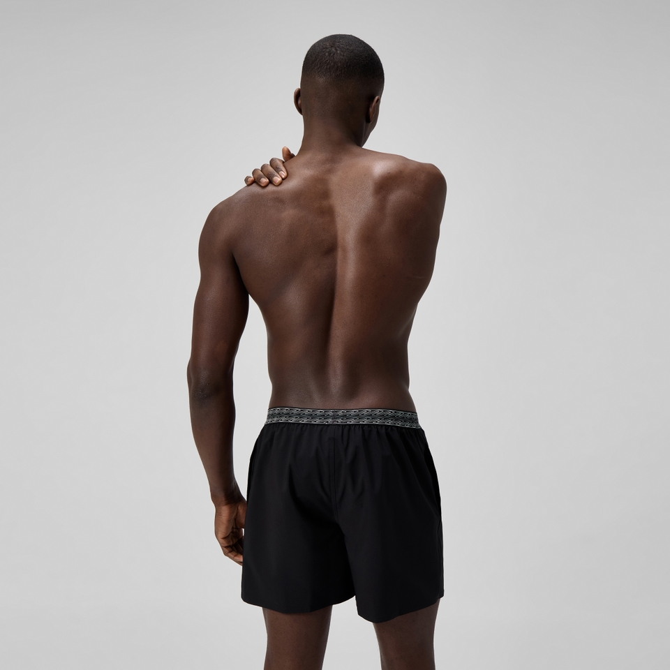 Men's Hyperboom Band 40cm Swim Shorts Black/Dark Grey