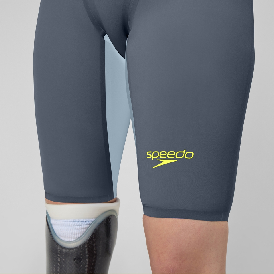 Combinaison partielle Femme Fastskin LZR Pure Valor 2.0 dos fermé gris/bleu