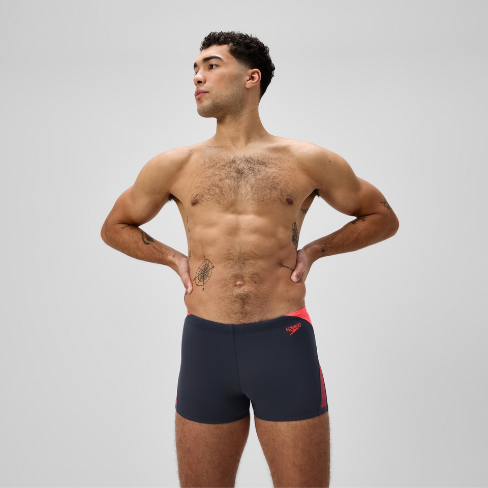 Herren Hyperboom Splice Aquashorts Grau/Orange