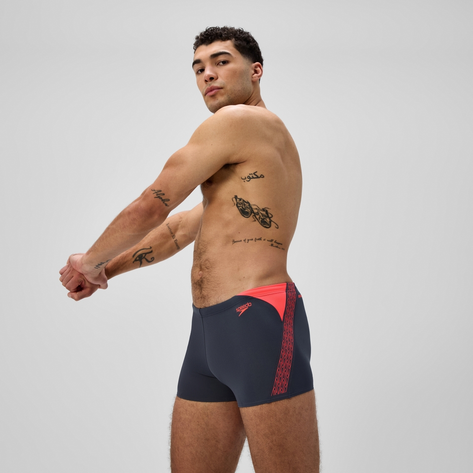 Herren Hyperboom Splice Aquashorts Grau/Orange