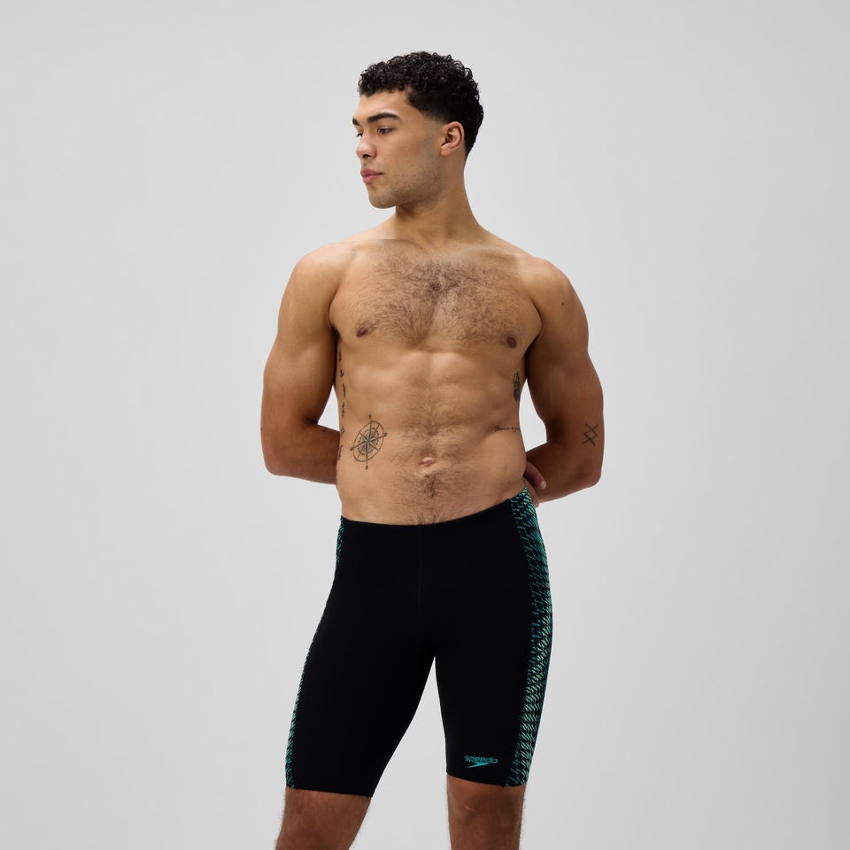 Men's Endurance+ MAX Tech Panel Jammer Black/Turquoise