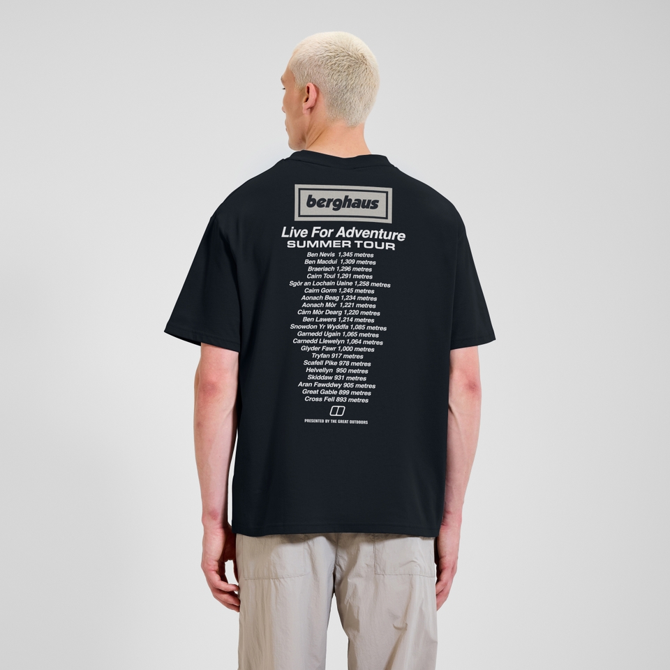 Unisex Adventure Tour Tee - Black