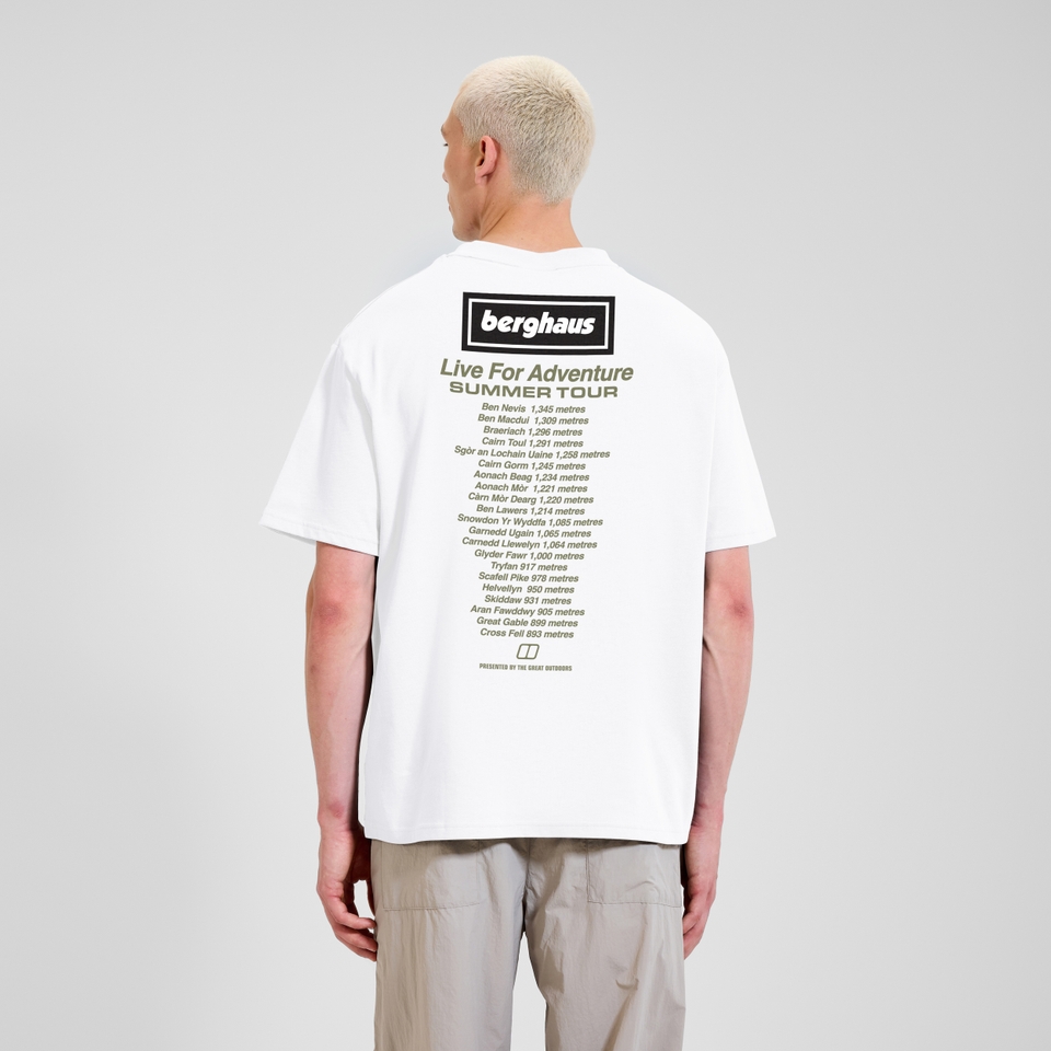 Unisex Adventure Tour Tee - White