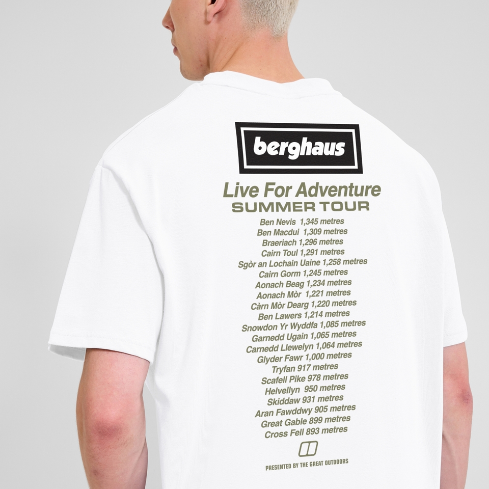 Unisex Adventure Tour Tee - White