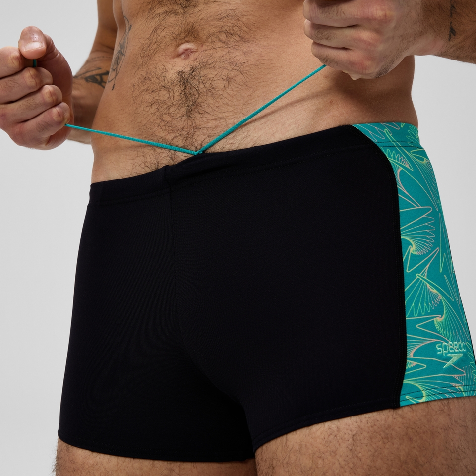 Men's Hyperboom Panel Aquashort Black/Turquoise