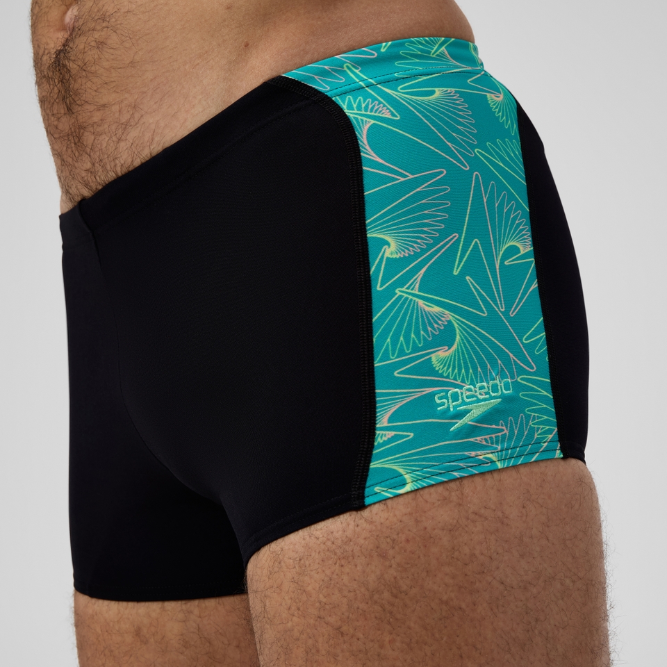 Men's Hyperboom Panel Aquashort Black/Turquoise