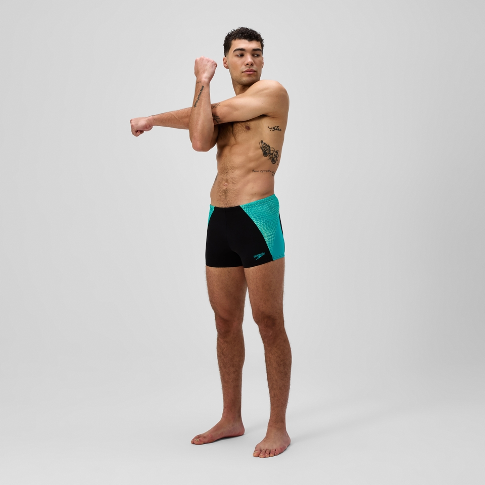 Men's Endurance+ MAX Splice Aquashort Black/Turquoise