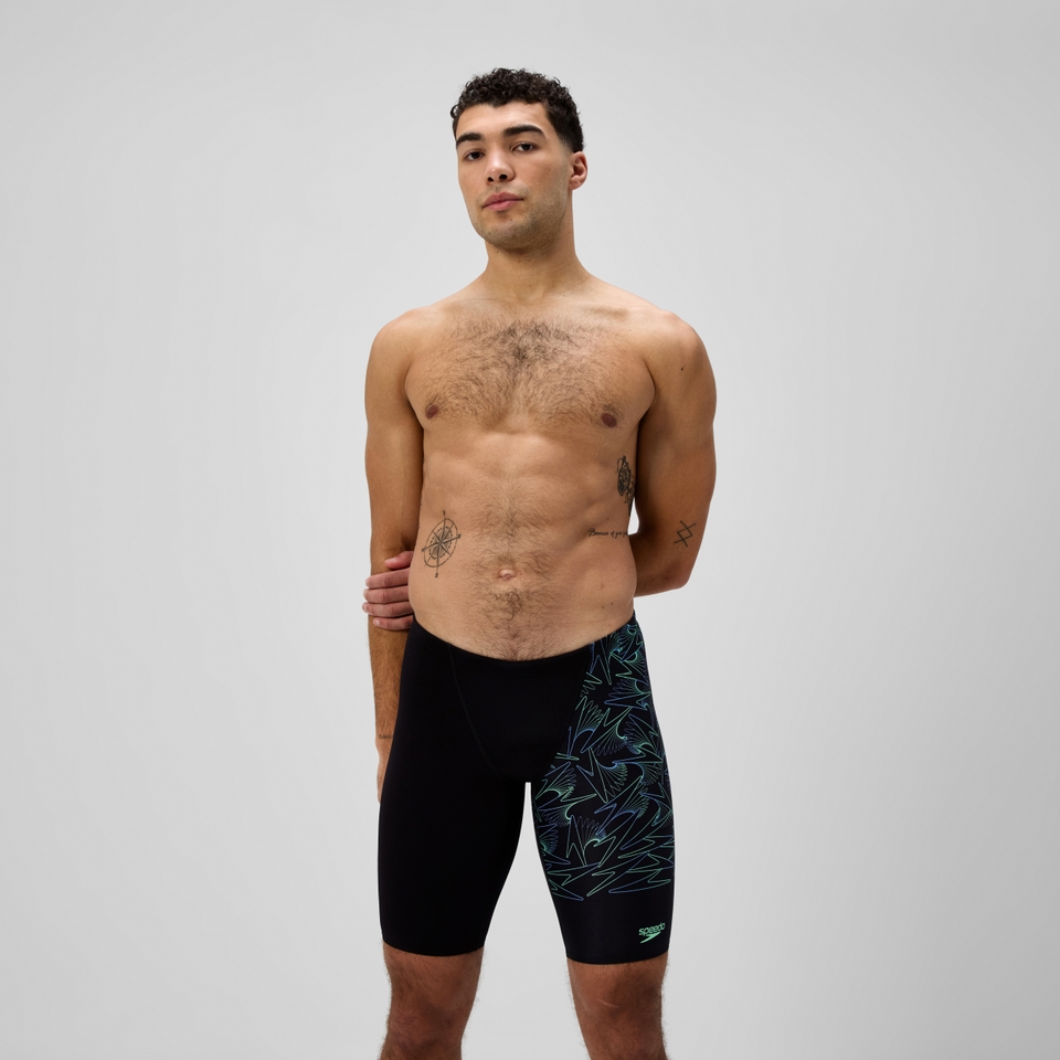 Men's Hyperboom Splice Jammer Black/Green