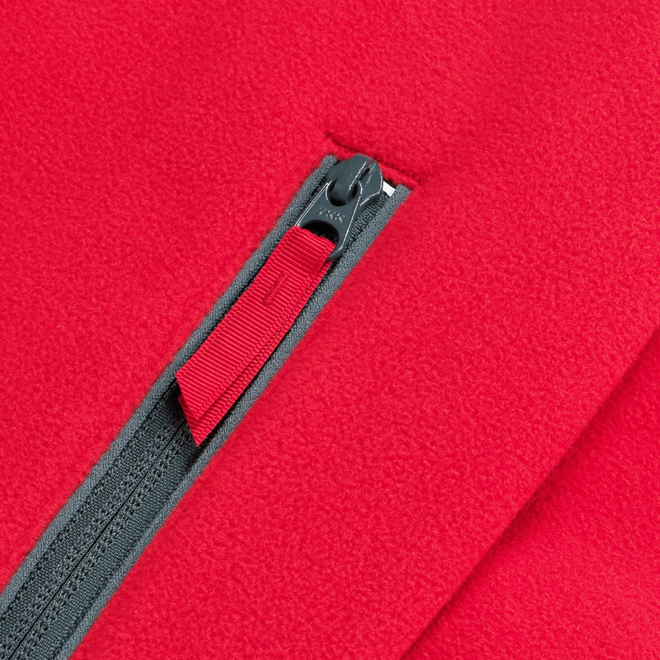 Unisex 1997 Fleece Jacket - Red/Natural