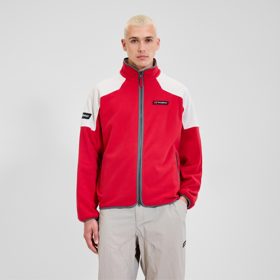 Unisex 1997 Fleece Jacket - Red/Natural