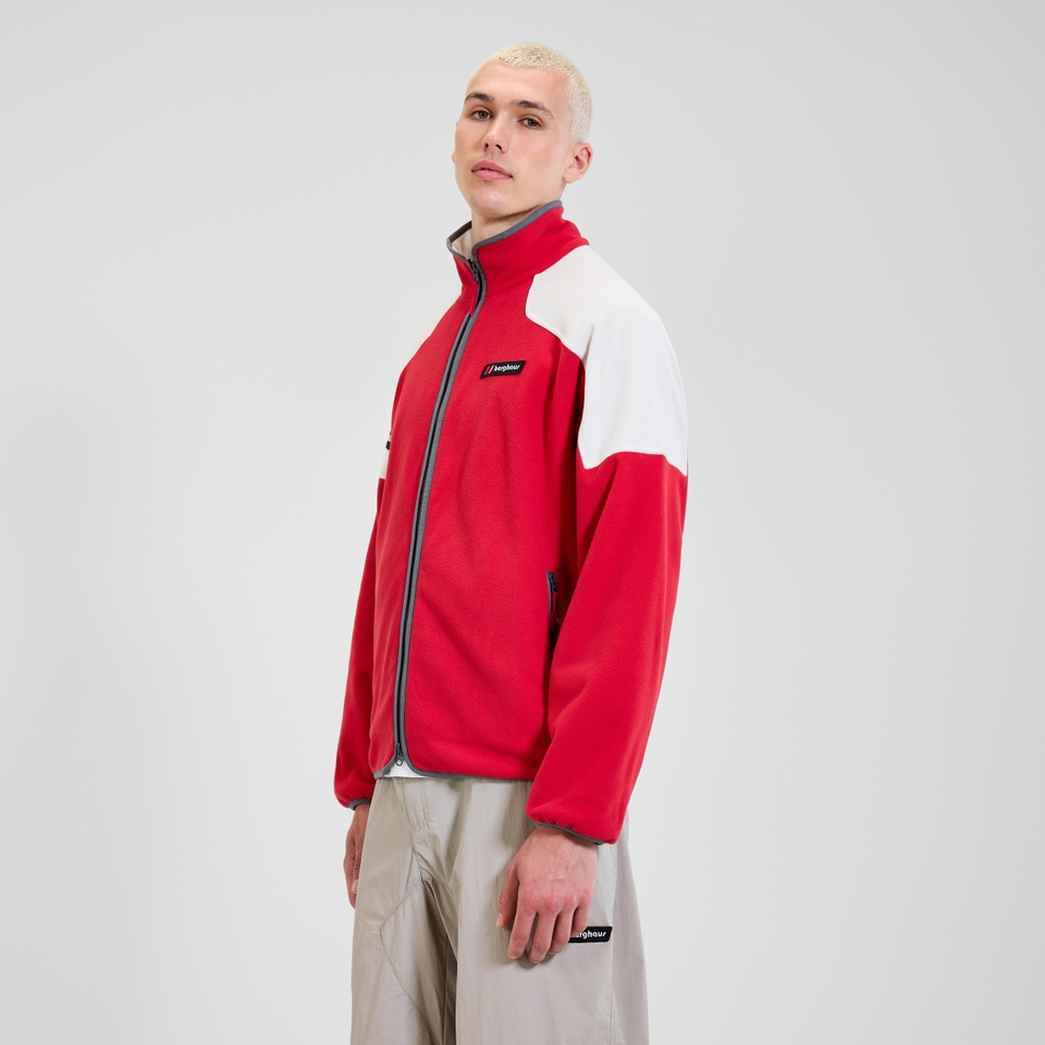 Unisex 1997 Fleece Jacket - Red/Natural