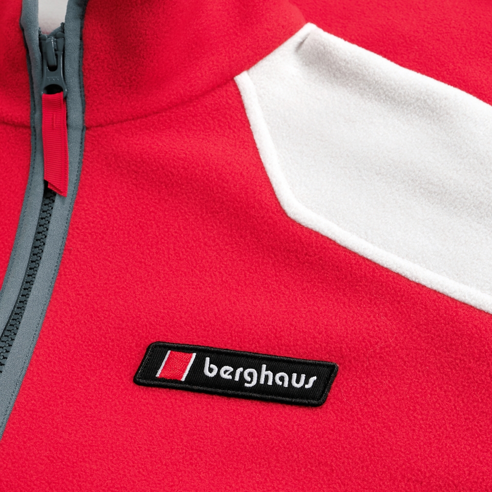 Unisex 1997 Fleece Jacket - Red/Natural
