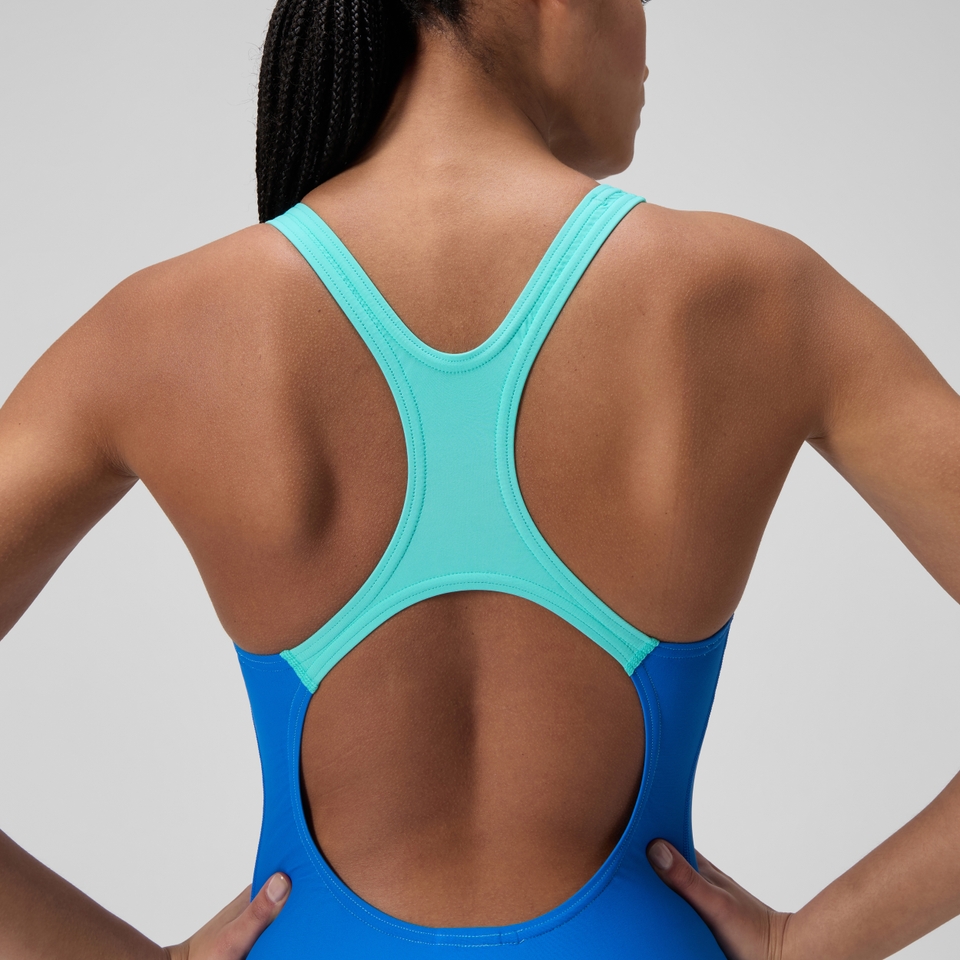 Women's Medley Logo Swimsuit Blue/Green