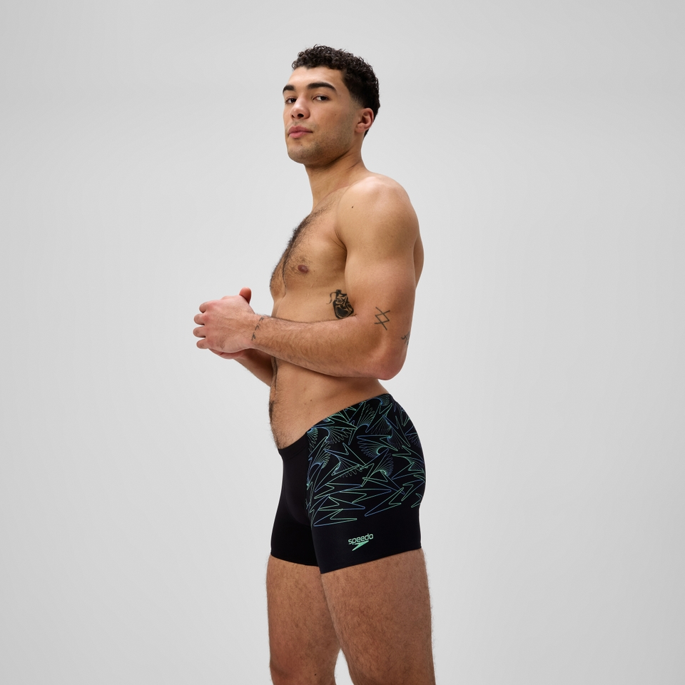 Men's Hyperboom V-Cut Aquashort Black/Green