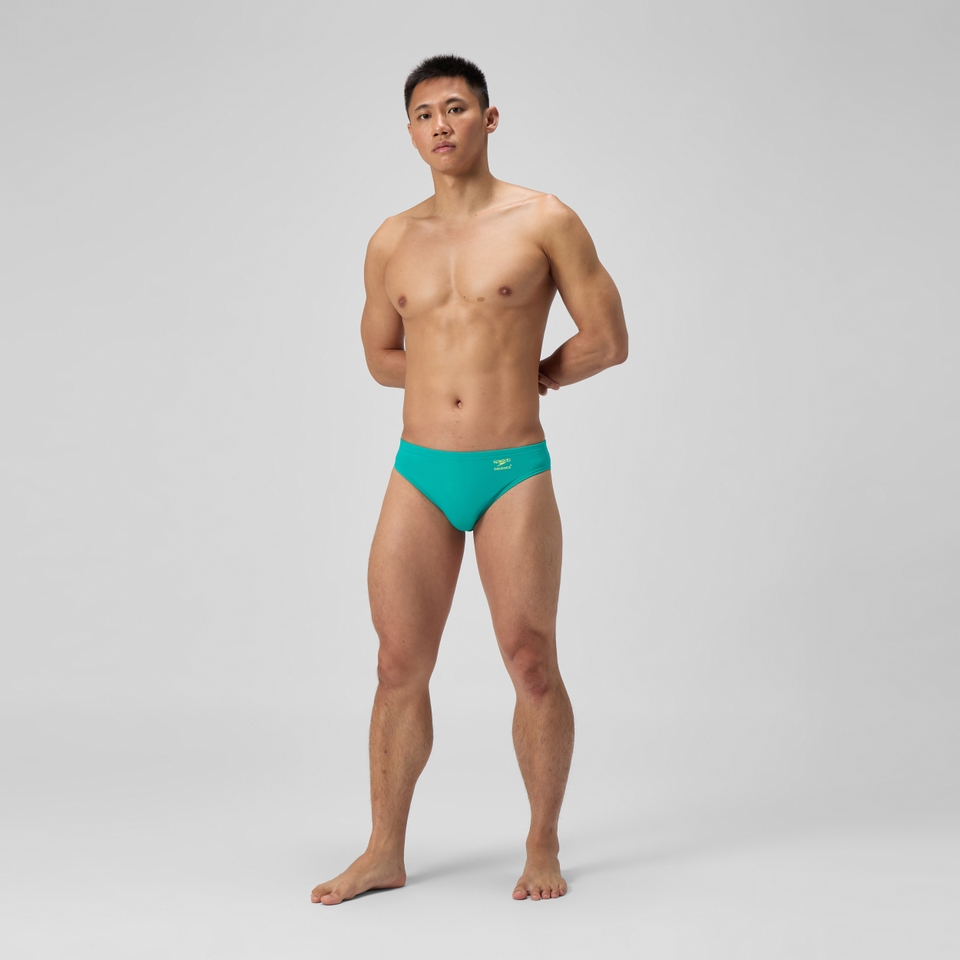 Men's Club Training Solid  Brief Green