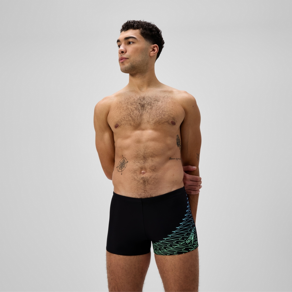 Men's Medley Logo Aquashort Black/Green