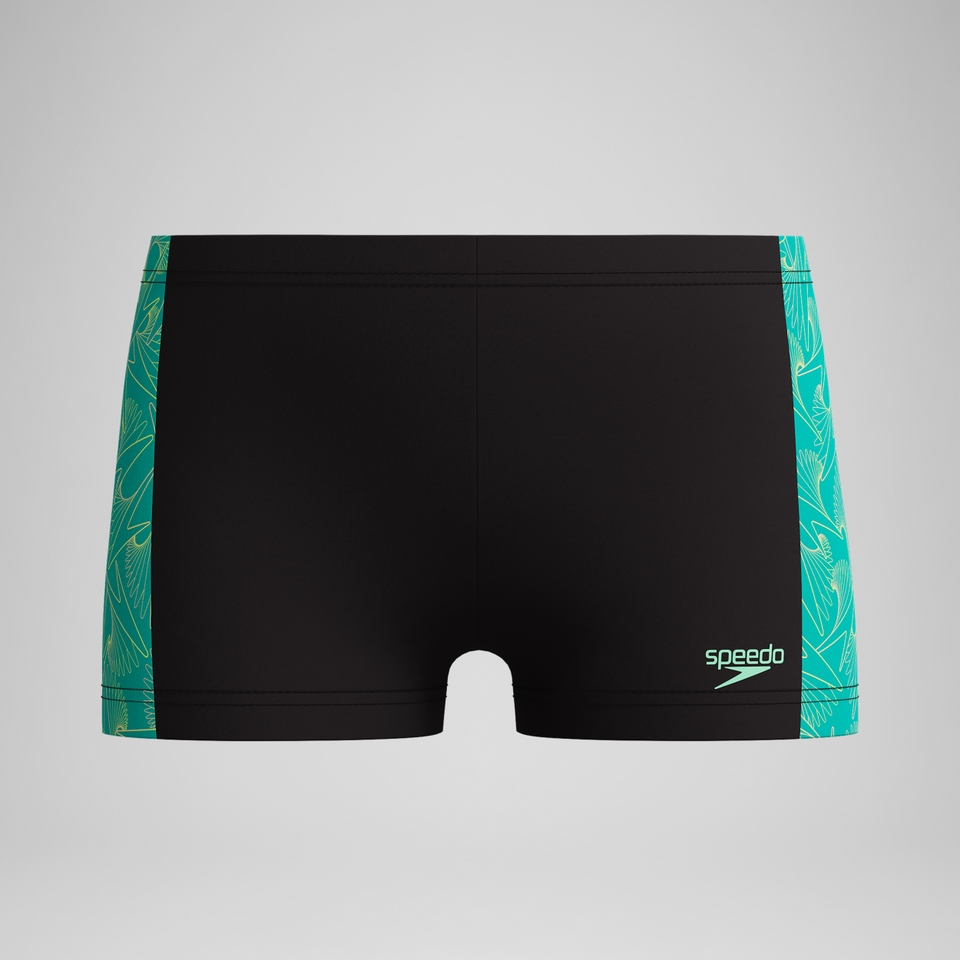 Boys Hyperboom Panel Aquashort Black/Green