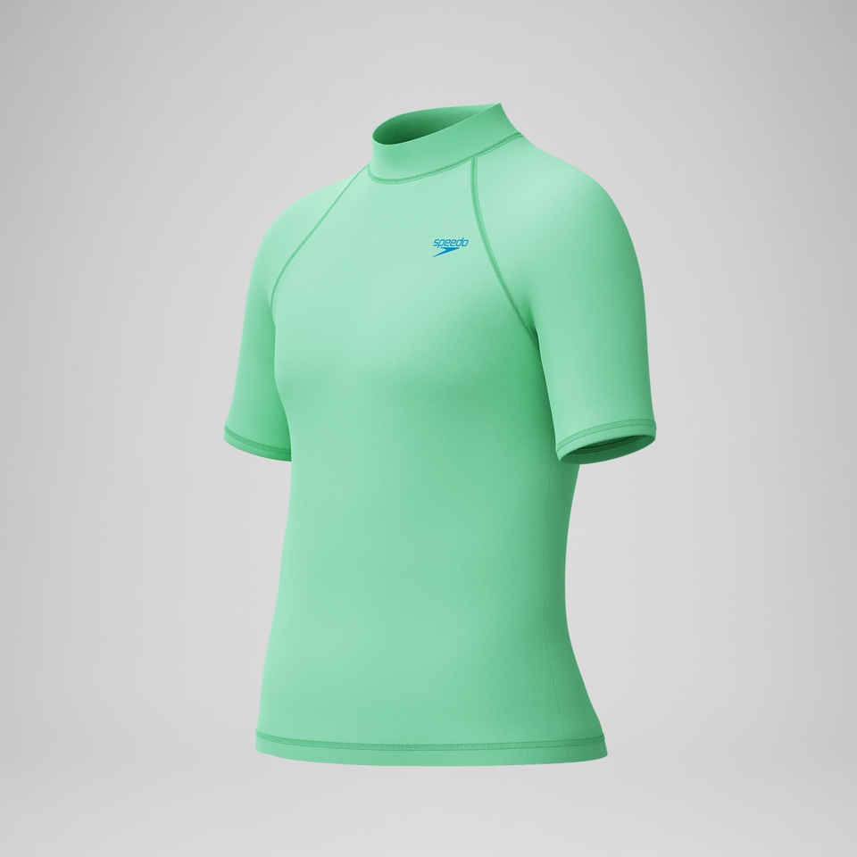 Boys Short Sleeve Rashguard Green