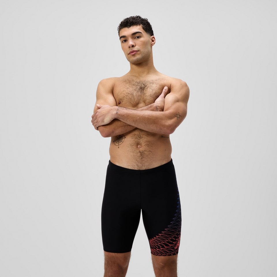 Men's Medley Logo Jammer Black/Orange