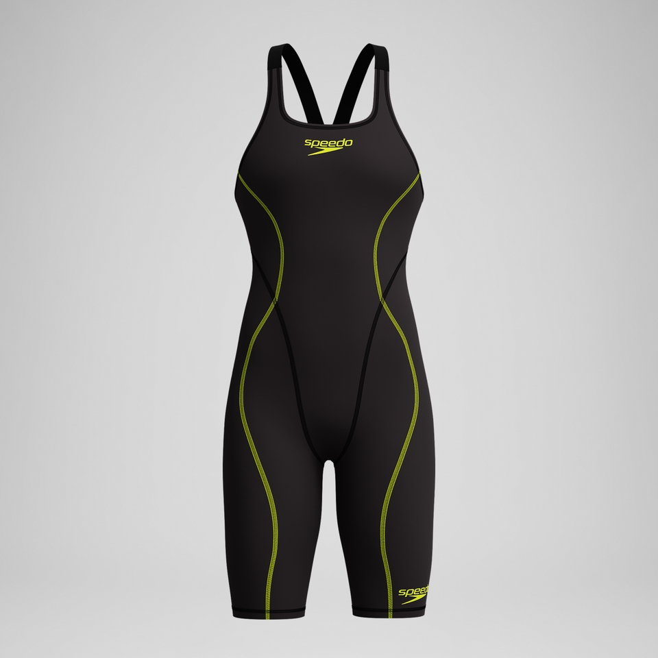 Women's Fastskin HyperSpark Openback Kneeskin Black
