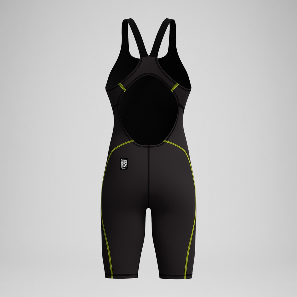 Women's Fastskin HyperSpark Openback Kneeskin Black