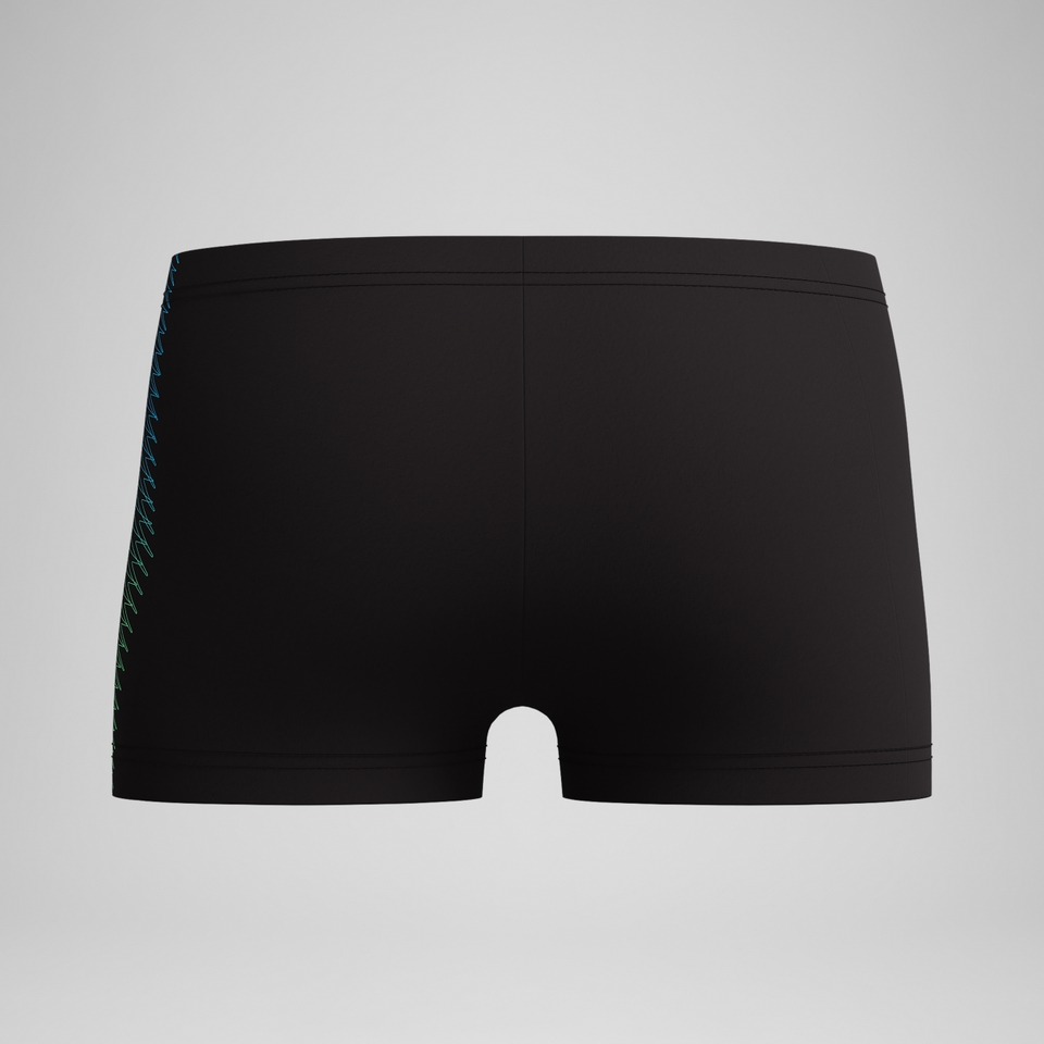 Boys Plastisol Placement Aquashort Black/Green