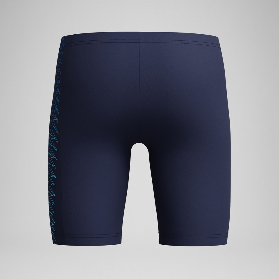 Jungen Plastisol Placement Schwimmhose Marineblau