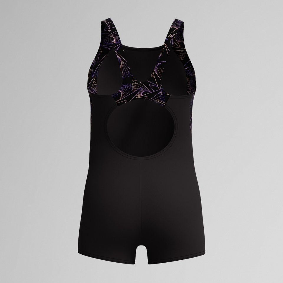Mädchen Hyperboom Splice Legsuit Schwarz/Pfirsich